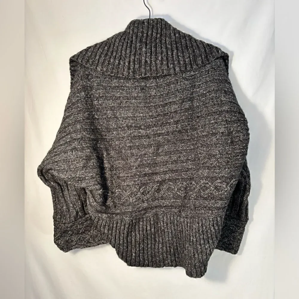 Kenar EUC gray wide sleeve wool blend cardigan sweater size Medium